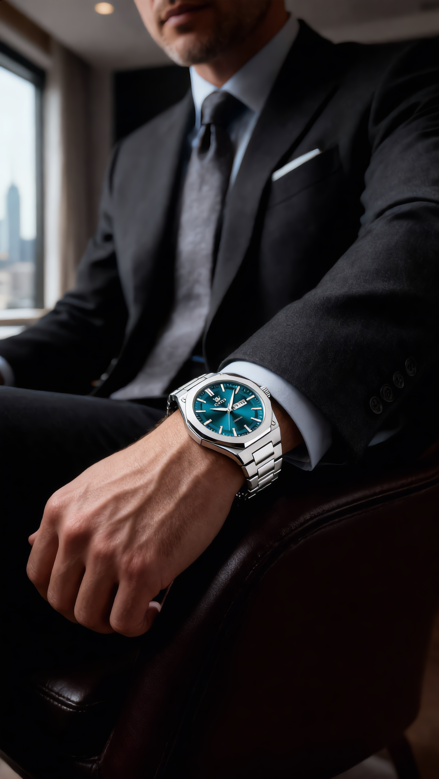 ANDALUS Men's Classic Quartz Watch — Premium Business Fashion Timepiece