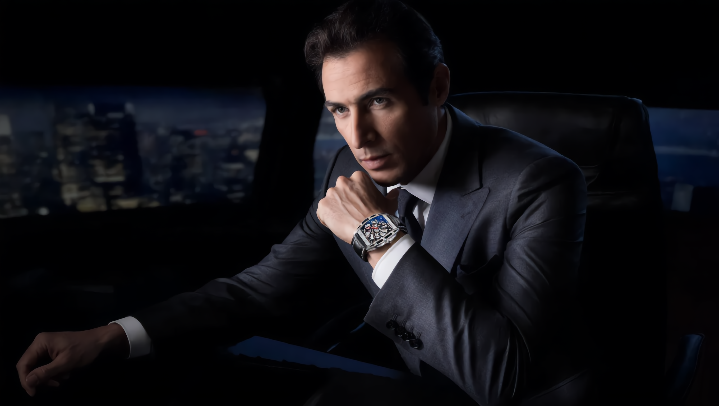 ANDALUS Men's Automatic Skeleton Watch — Tonneau Case Japanese Mechanical Movement