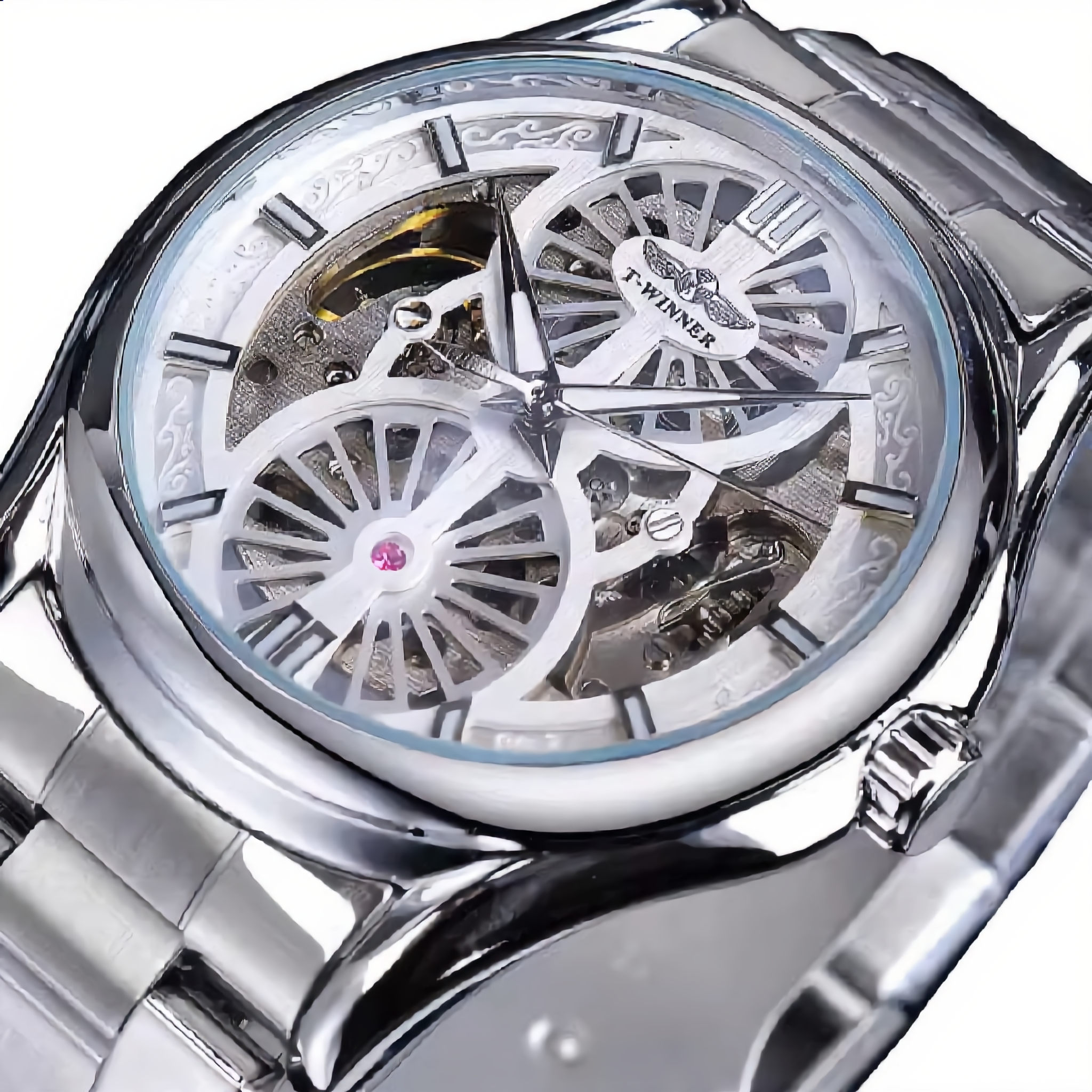 ANDALUS Luxury Skeleton Automatic Watch — Mechanical Timepiece for Men